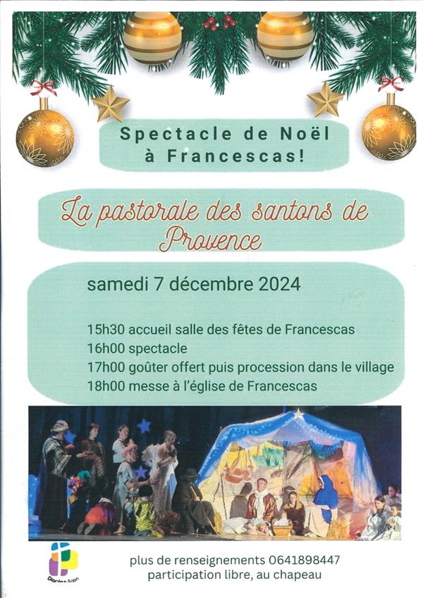 Spectacle de Noël - La Pastorale des santons de Provence