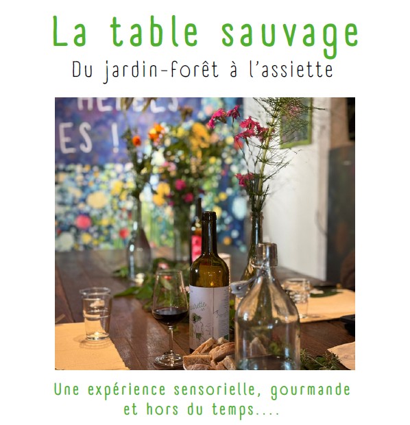 La table sauvage au Domaine les Hauts de Riquets