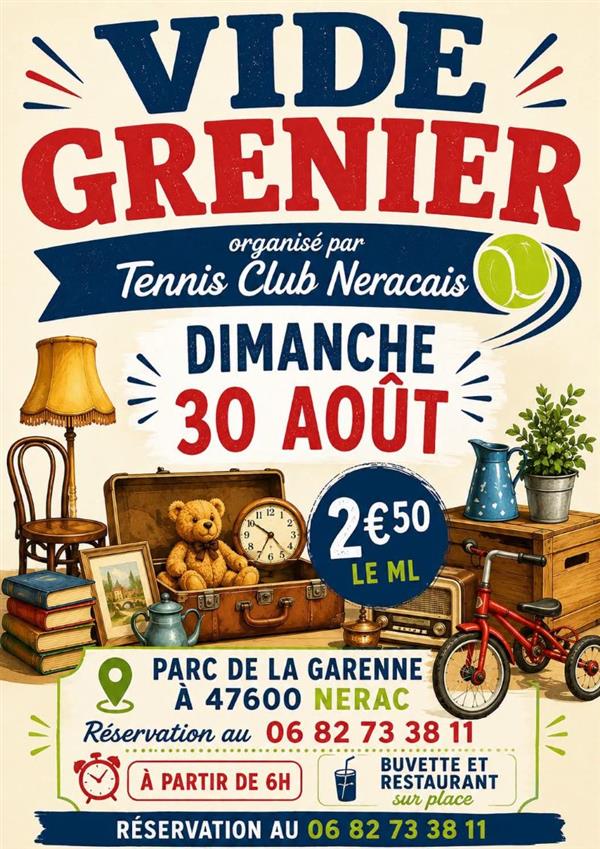 Vide grenier du Tennis Club Néracais