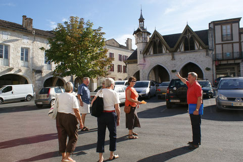Visite de la Bastide de Castillonnès