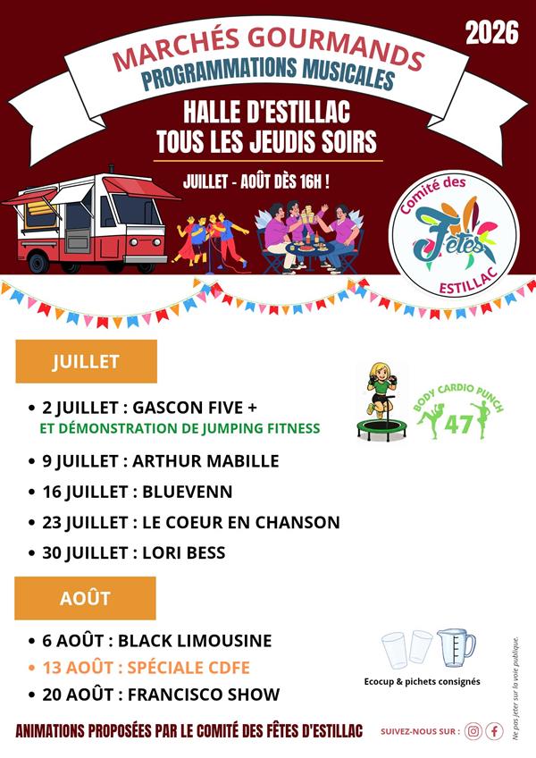 Marchés gourmands d'Estillac