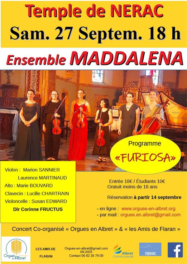Concert de l'Ensemble Maddalena