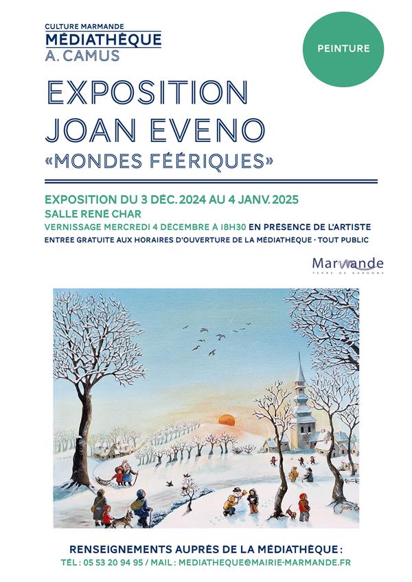 Exposition Joan Evano "Mondes Féeriques" - Médiathèque... Du 3/12/2024 au 4/1/2025