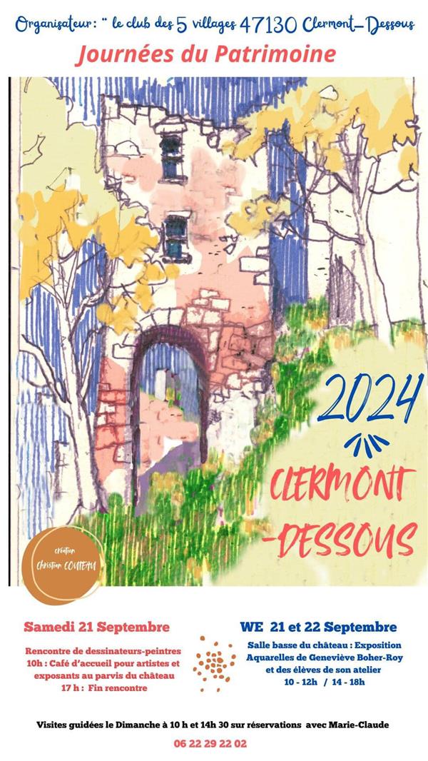 Journées du patrimoine à Clermont-Dessous Du 21 au 22 sept 2024