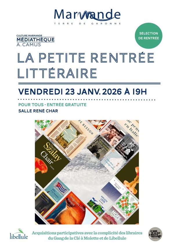 La petite rentrée littéraire à la Médiathèque Albert Camus