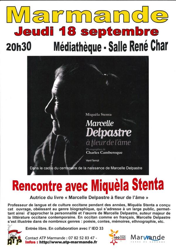 Rencontre avec l'auteur Miquèla Stenta à la Médiathèque