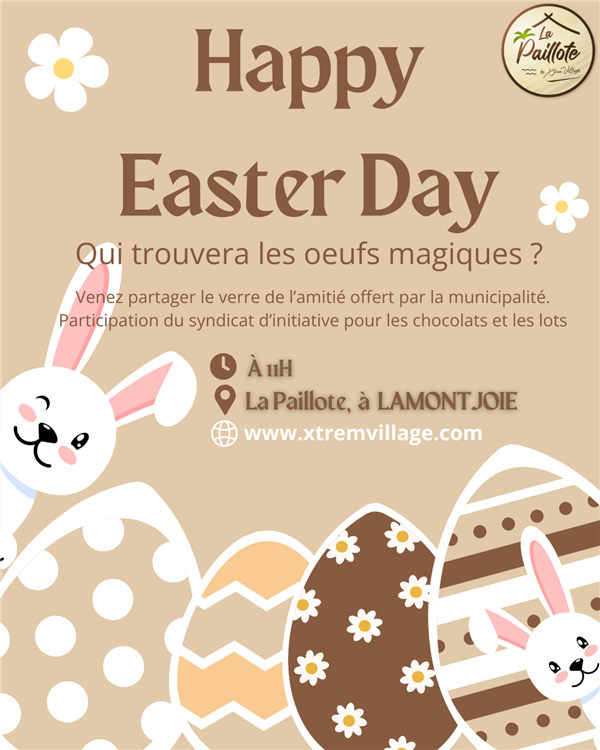 CAMPING X'TREM VILLAGE : Chasse aux oeufs de Pâques