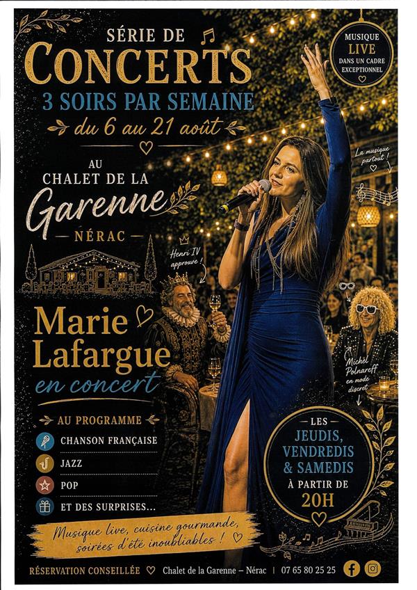 Série de concerts au chalet de la Garenne