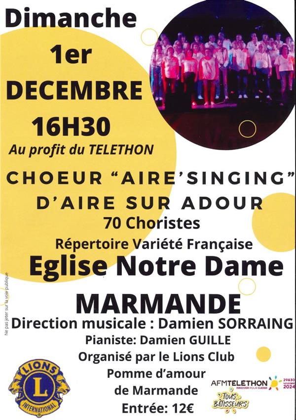 Choeur "Aire'Singing" d'Aire sur Adour