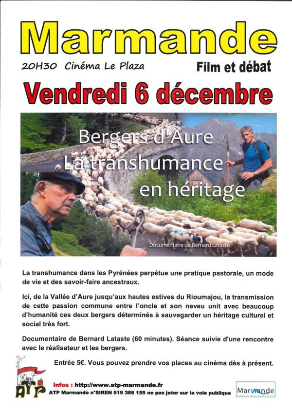 Film et Débat "Bergers d'Aure, la transhumance en héritage".