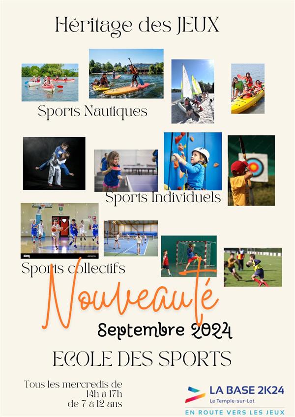 École des sports Du 25/9/2024 au 25/6/2025