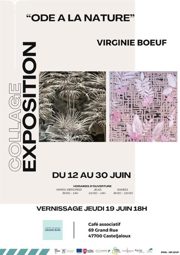 Vernissage Exposition : collages de Virginie Bœuf