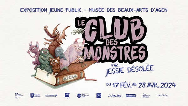 Exposition jeune public - Le club des monstres, par Jessie Désolée