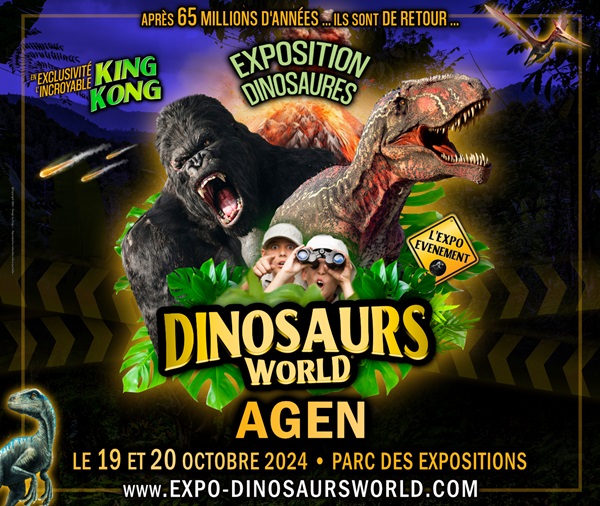 Exposition dinosaures Du 19 au 20 oct 2024