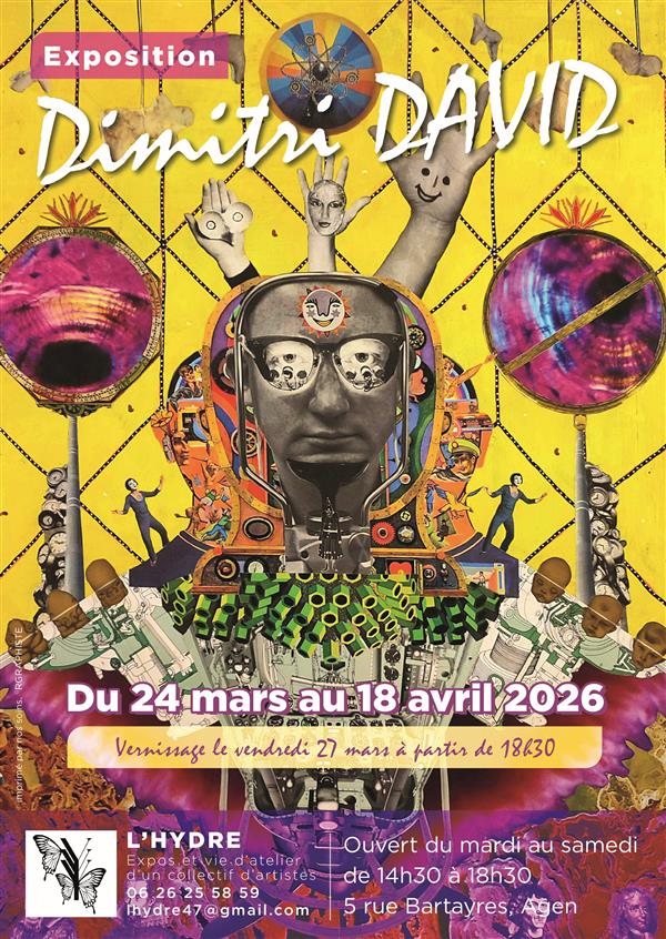 Exposition de Dimitri David : collagiste et peintre.