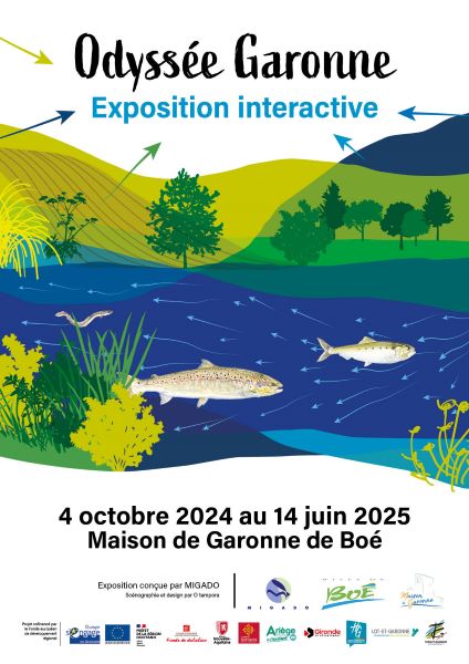 Exposition "Odyssée Garonne" Du 4/10/2024 au 14/6/2025