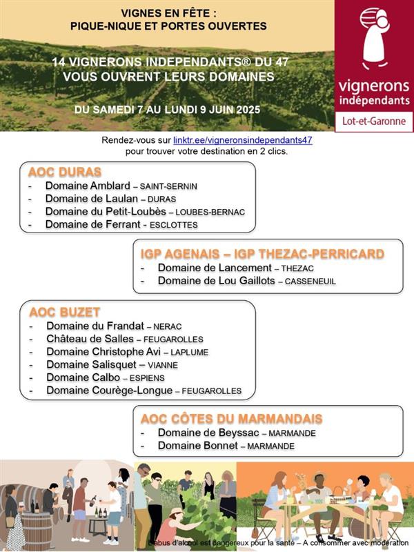 Vigne sen Fête  : pique-nique et portes ouvertes