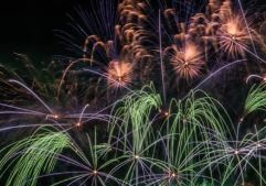 Feu d'artifice lors des soirées Gourmandes à Monteton