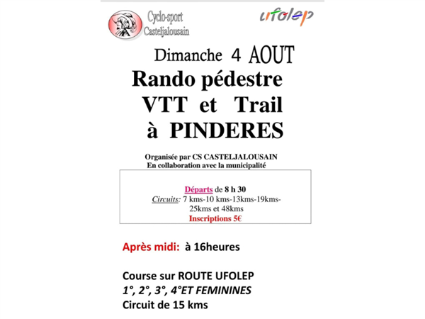 Rando pédestre, VTT et Trail