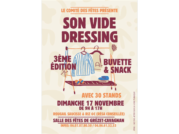 Vide dressing - COMPLET Le 17 nov 2024