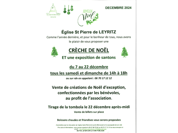 Crèche de Noël et exposition de santons