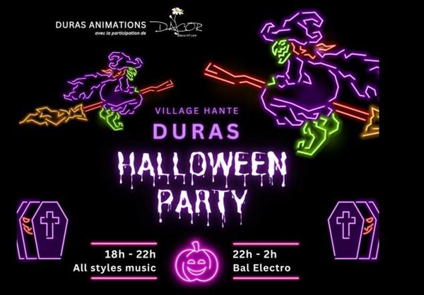 Halloween party dans le village de Duras