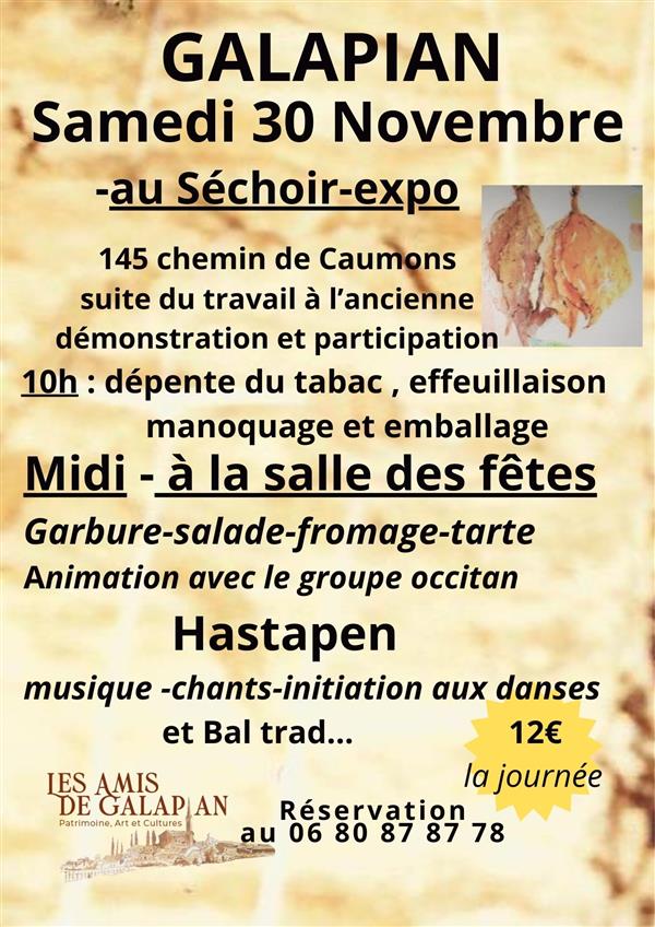 Journée  au séchoir-expo tabac