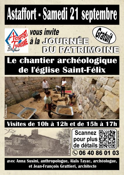 Journées du patrimoine Le 21 sept 2024