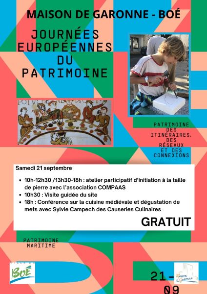 Journée Européennes du Patrimoine Le 21 sept 2024