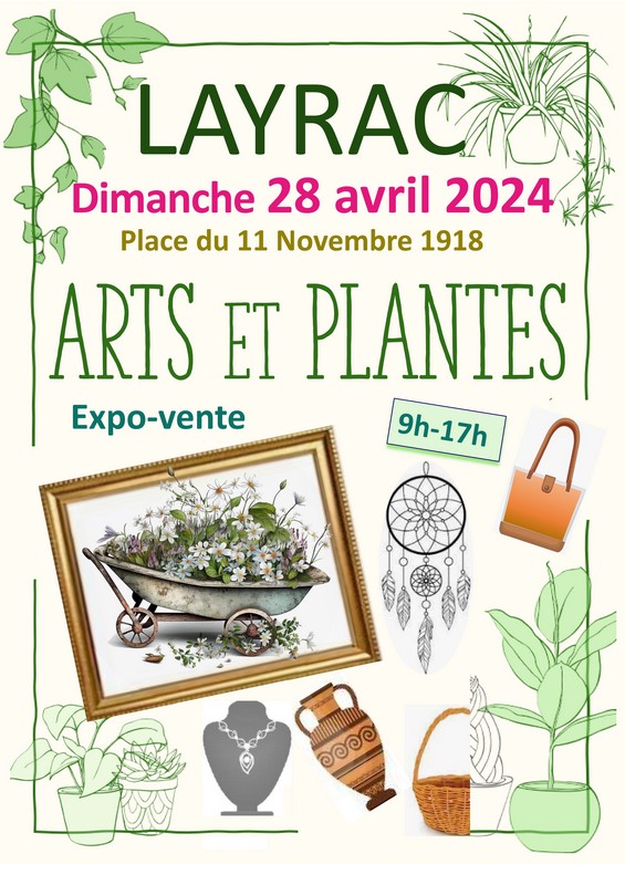 Arts et plantes Le 28 avr 2024