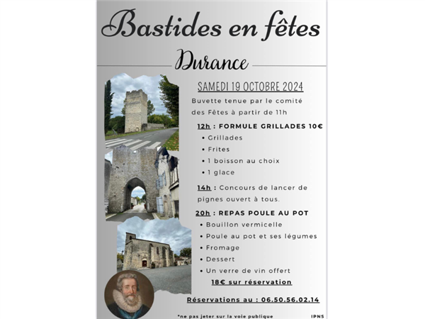 Bastides en fête Le 19 oct 2024