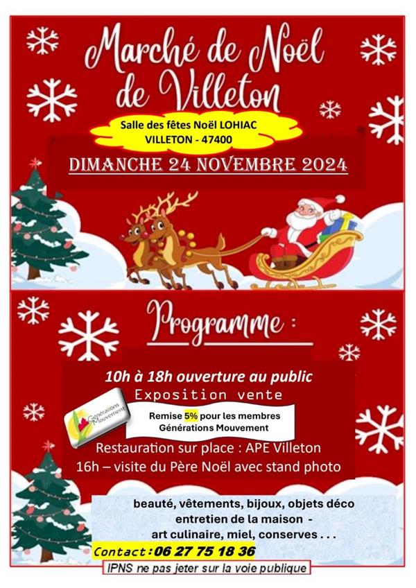 Marché de Noël Du 24 nov au 8 déc 2024