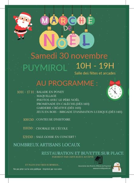 Marché de Noël Le 30 nov 2024