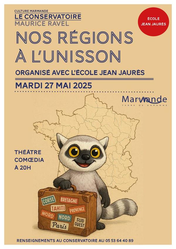 Nos régions à l'unisson - Conservatoire Maurice Ravel