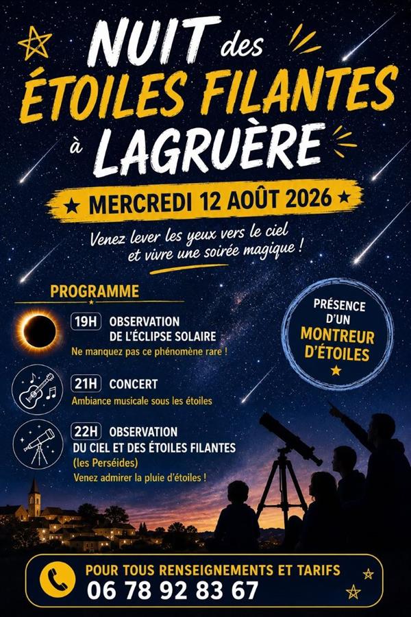 Nuit des Étoiles Filantes à Lagruère 