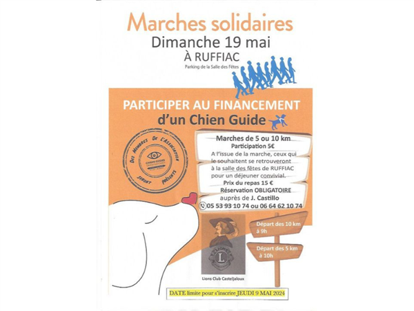 Marches solidaires Le 19 mai 2024
