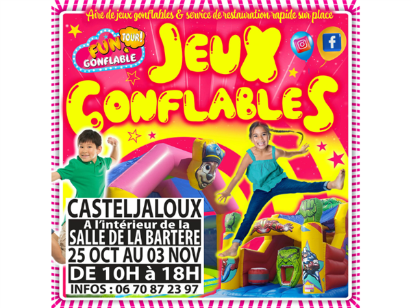 FUN GONFLABLE TOUR, le parc de jeux gonflables