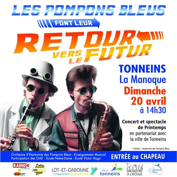 Concert - les Pompons Bleus font leur retour vers le futur