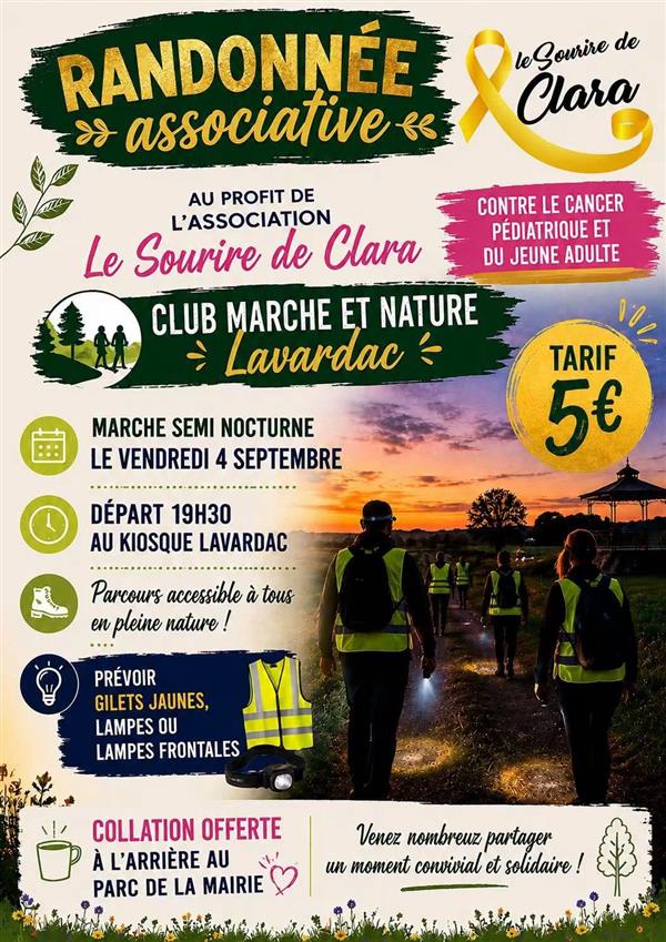 Randonnée associative au profit de l'association Le Sourire de Clara