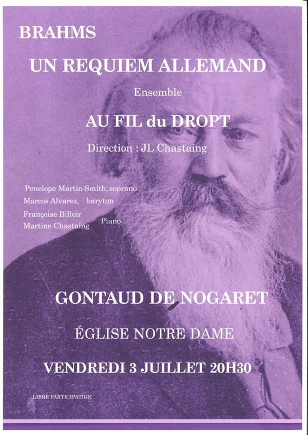 Concert - BRAHMS UN REQUIEM ALLEMAND