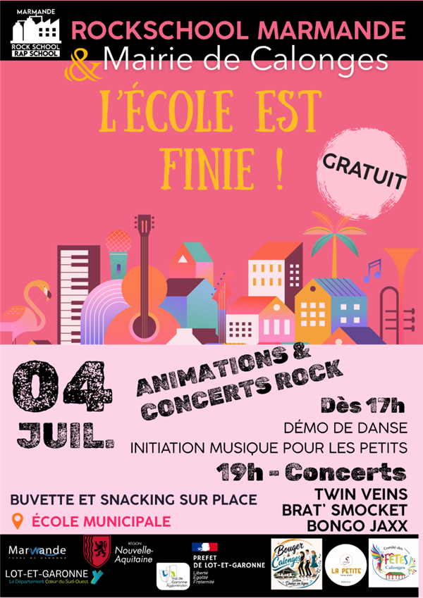 Summer Tour ROCKSCHOOL - L'école est finie !