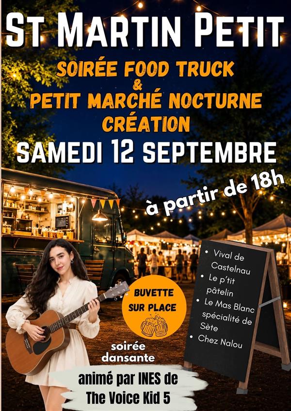 Soirée Food Truck et petit marché nocturne de création 