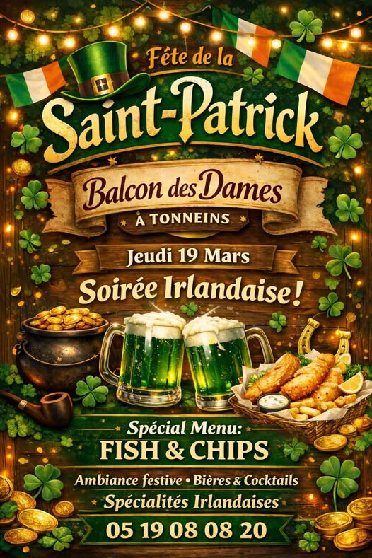 Soirée Irlandaise ! au Balcon des Dames