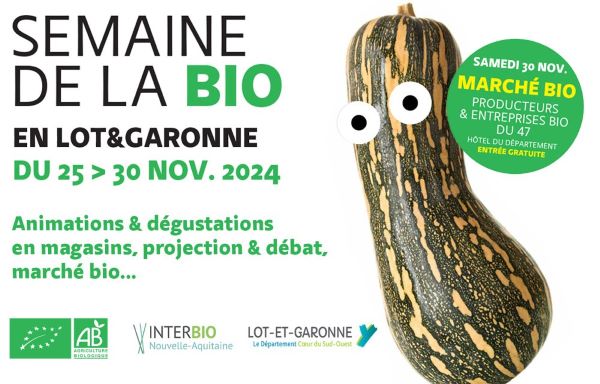 Semaine de la Bio & Marché Bio Du 25 au 30 nov 2024