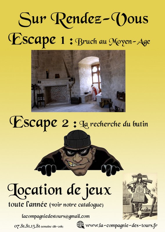 Escape Games de la Compagnie des Tours