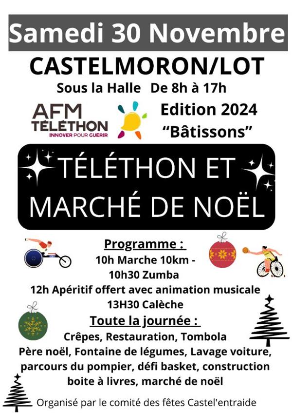 Téléthon et marché de Noël Le 30 nov 2024