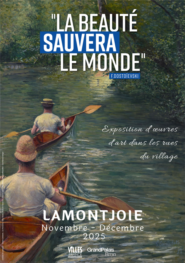 Exposition d'oeuvres d'art dans les rues : La Beauté sauvera le monde.