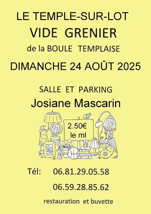 Vide-grenier La Boule Templaise