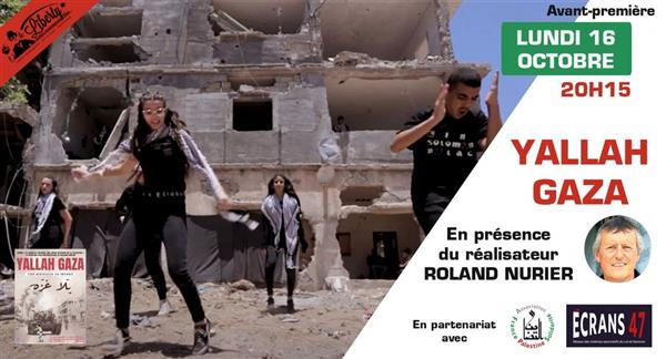 Avant-première du film Yallah Gaza - Rencontre avec le réalisateur Roland Nurier